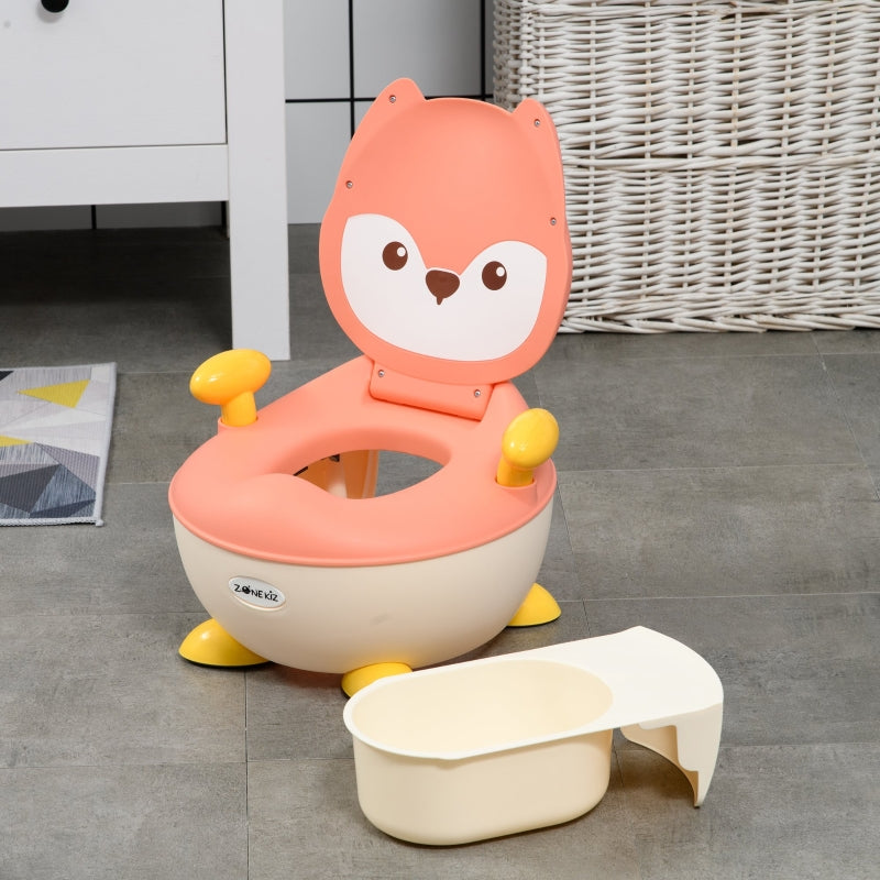 ZONEKIZ Potty, non-slip inner pot splash guard, fox design