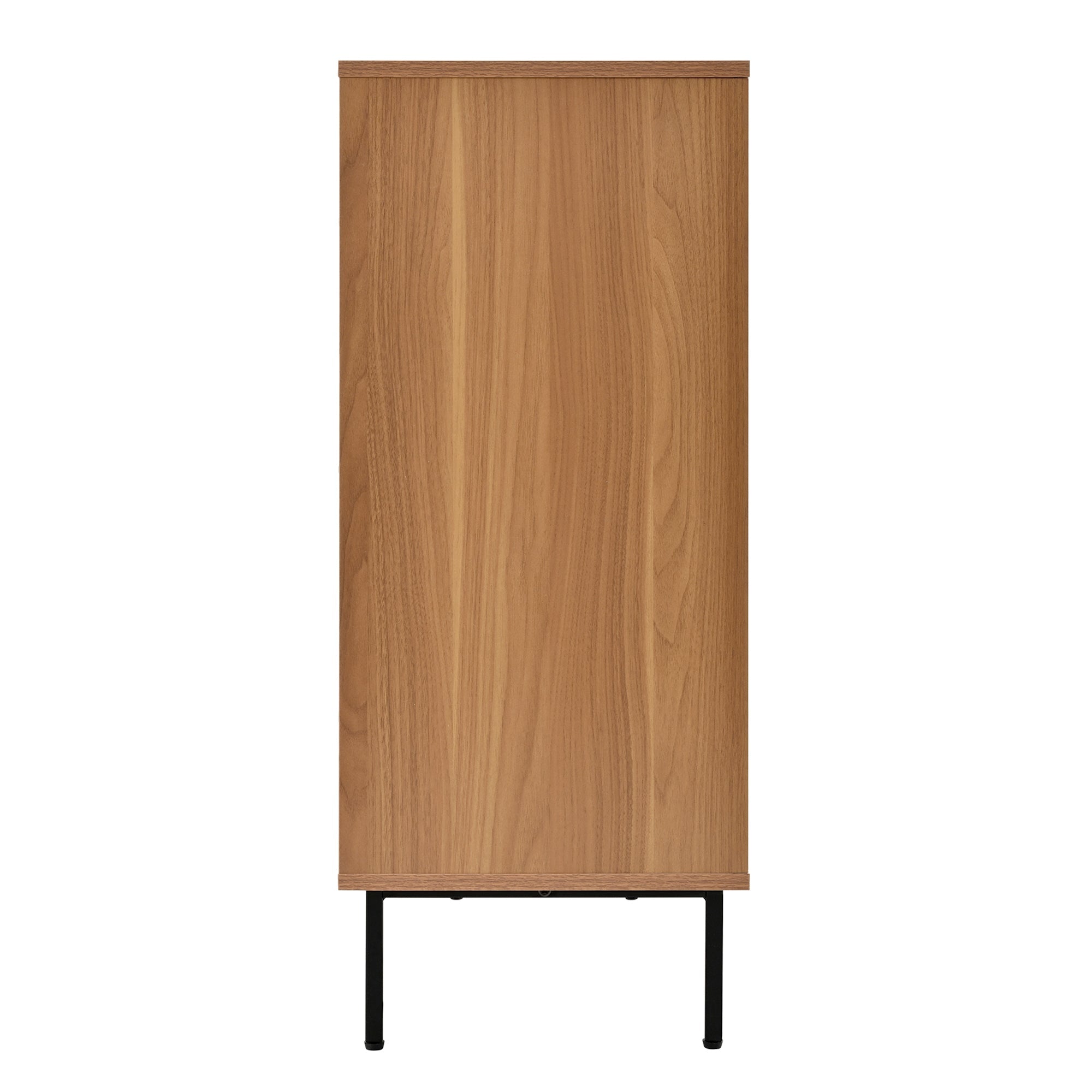 Country-style sideboard with two sliding doors and three drawers, adjustable shelves, in wood.