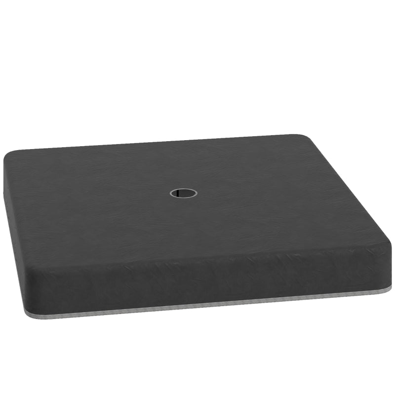 Parasol Base Weights, Waterproof Sand Fillable, Black Plastic