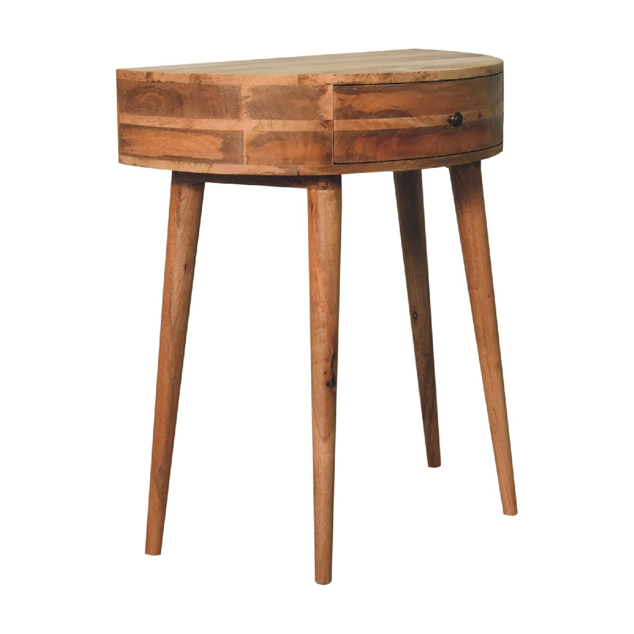 Odyssey Console Table, Solid Mango Wood, Oak-ish Finish