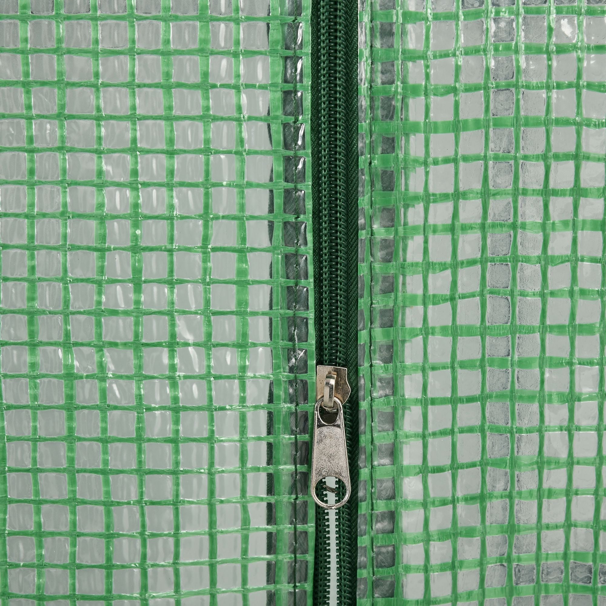 Walk-in Greenhouse, 8 Shelves for Tomatoes Optimal Plant Care, Steel & PE Plastic, Green