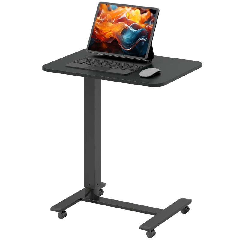 Standing Desk Height-Adjustable C-Shape Casters - Black