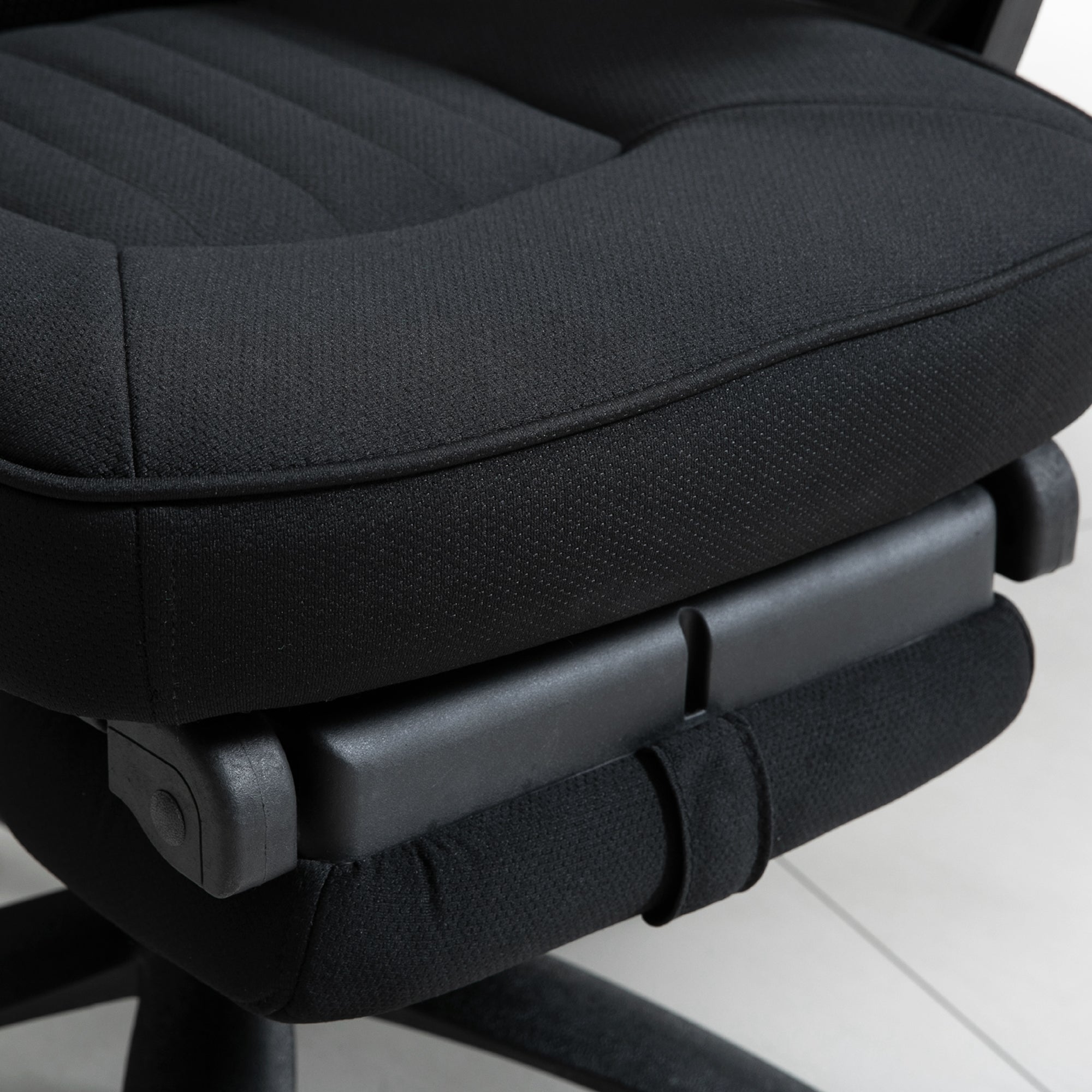 Office Chair, High Back Swivel Adjustable Height with Footrest, Black