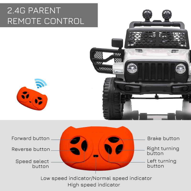 12V Kids Electric Ride On Car Truck Toy SUV, Remote Control, 3-6 Yrs