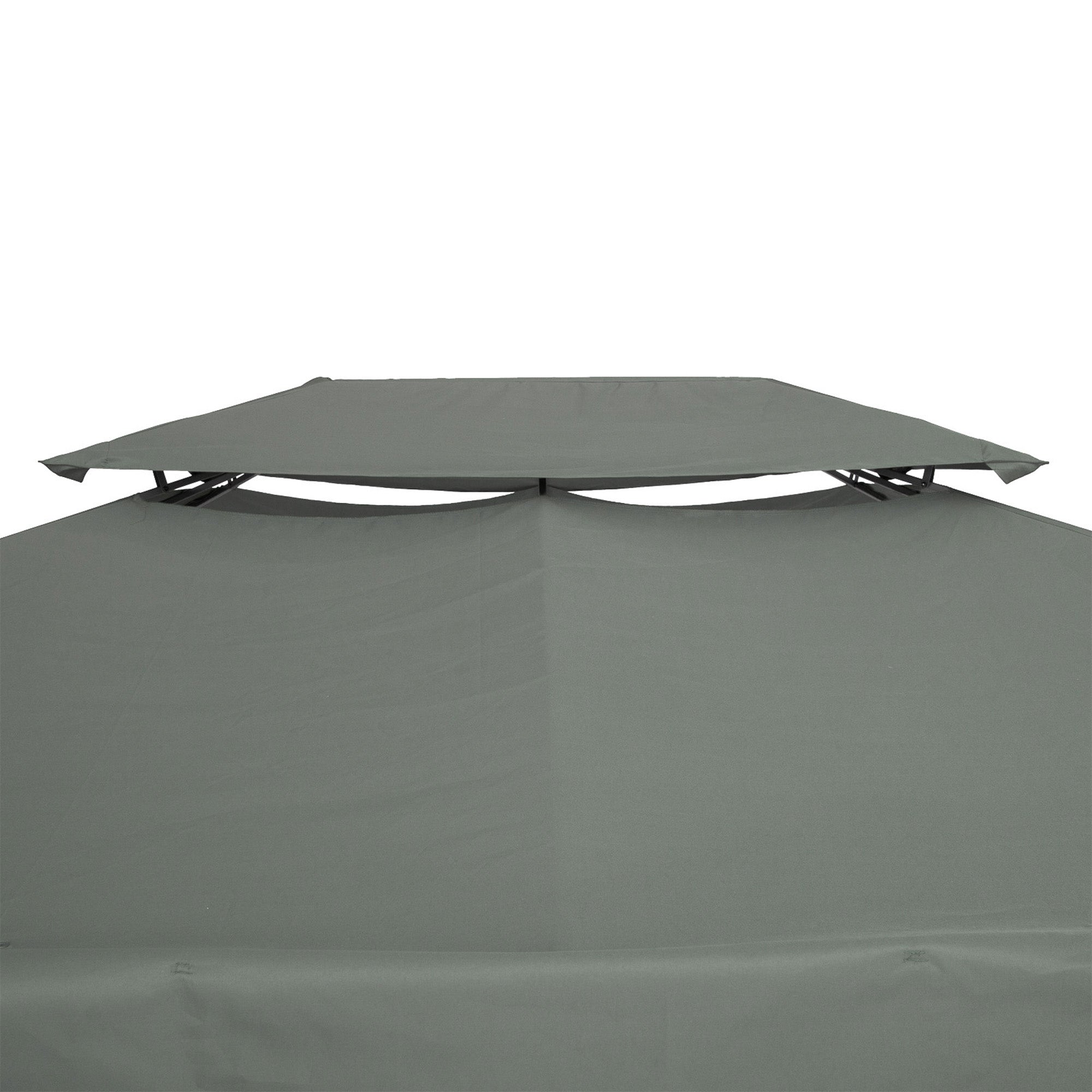 Replacement Roof, Gazebo/Tent Cover 3x4m Polyester, Dark Grey