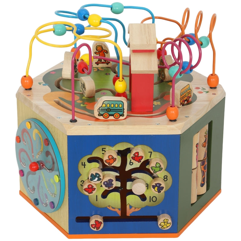 Motor Skills Cube 8-in-1 Activity Bead Maze - Multicoloured