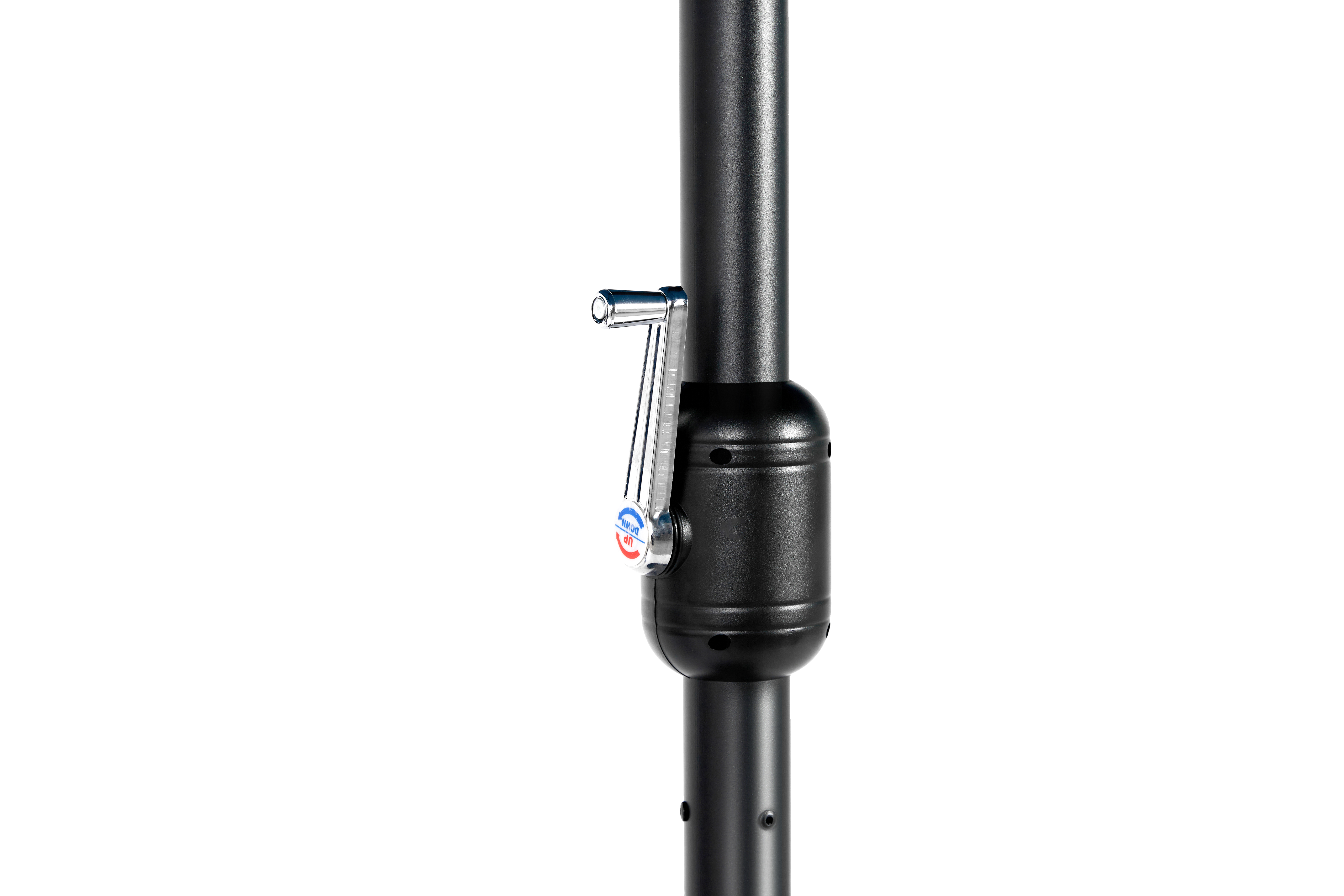 14.8 Ft Double Sided Outdoor Umbrella Rectangular Large with Crank, Dark Blue