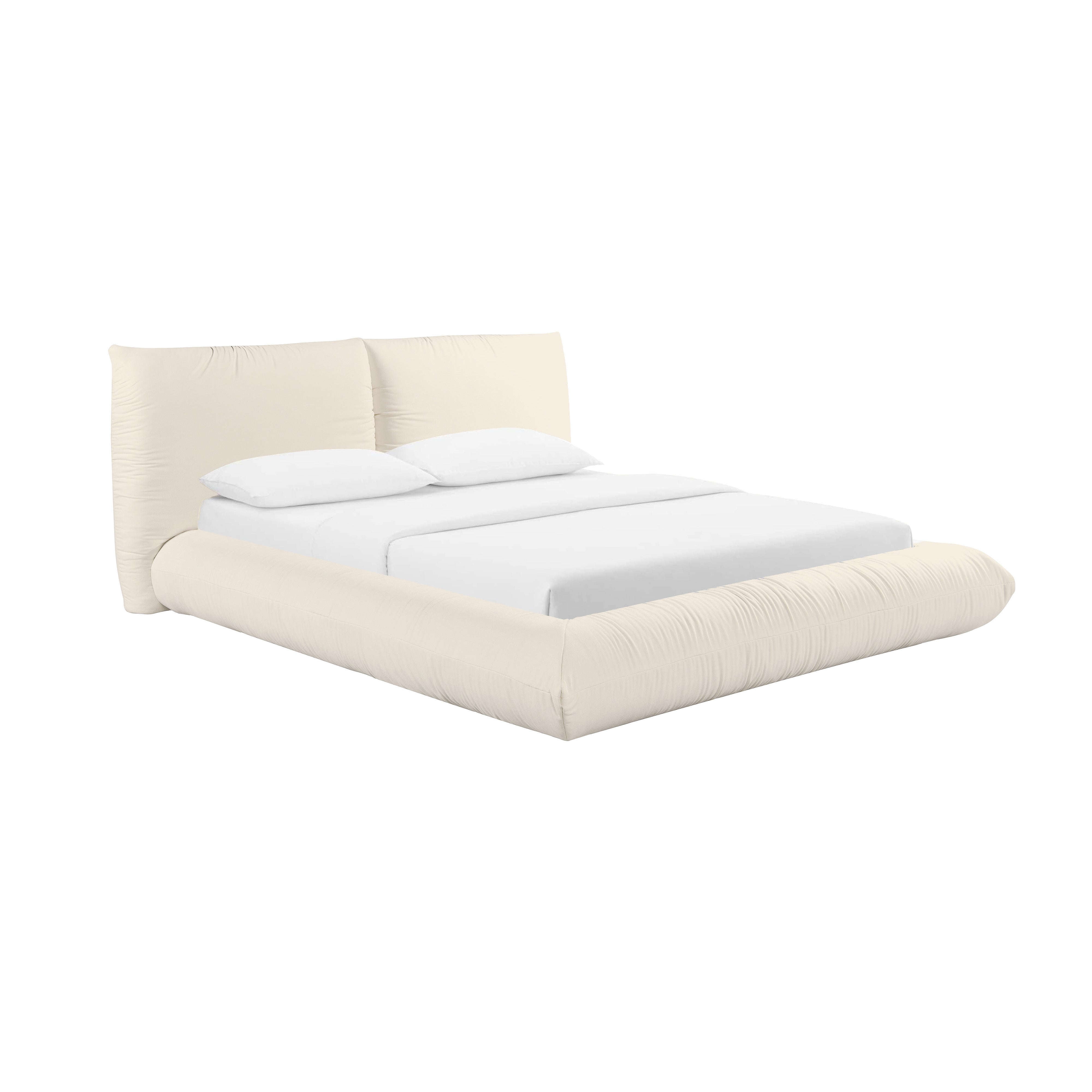 Romp Super King Bed 100% Recycled Linen Cream