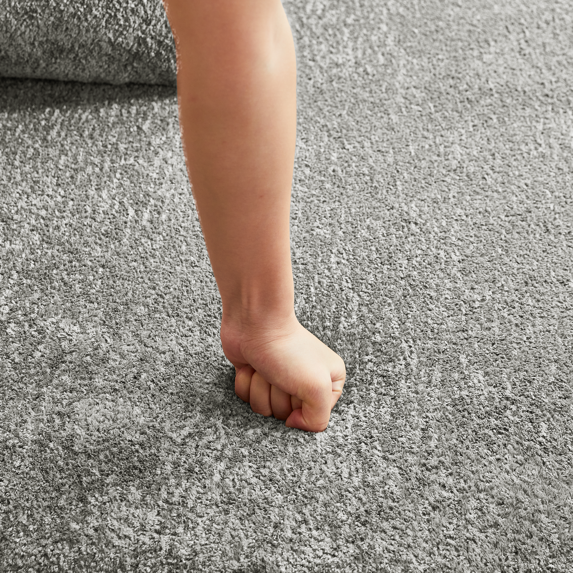 Corner Sofa Modern Curved 3-Seater - Bouclé