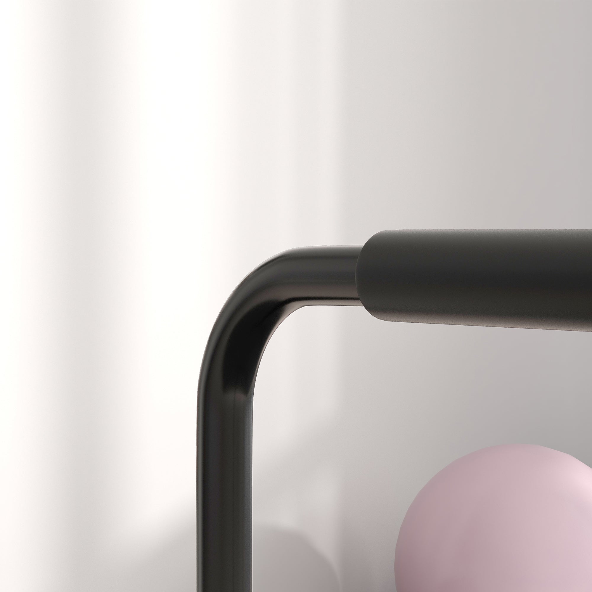 Dip Bars Set of 2, Height Adjustable Fitness Parallettes, Steel Black