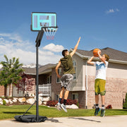 Basketballkorb, tragbar, höhenverstellbar mit Brett, Stahl