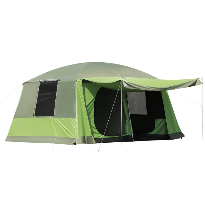 Camping Tent Dome Family Tent 4-8 Person 2 Sleeping Cabins
