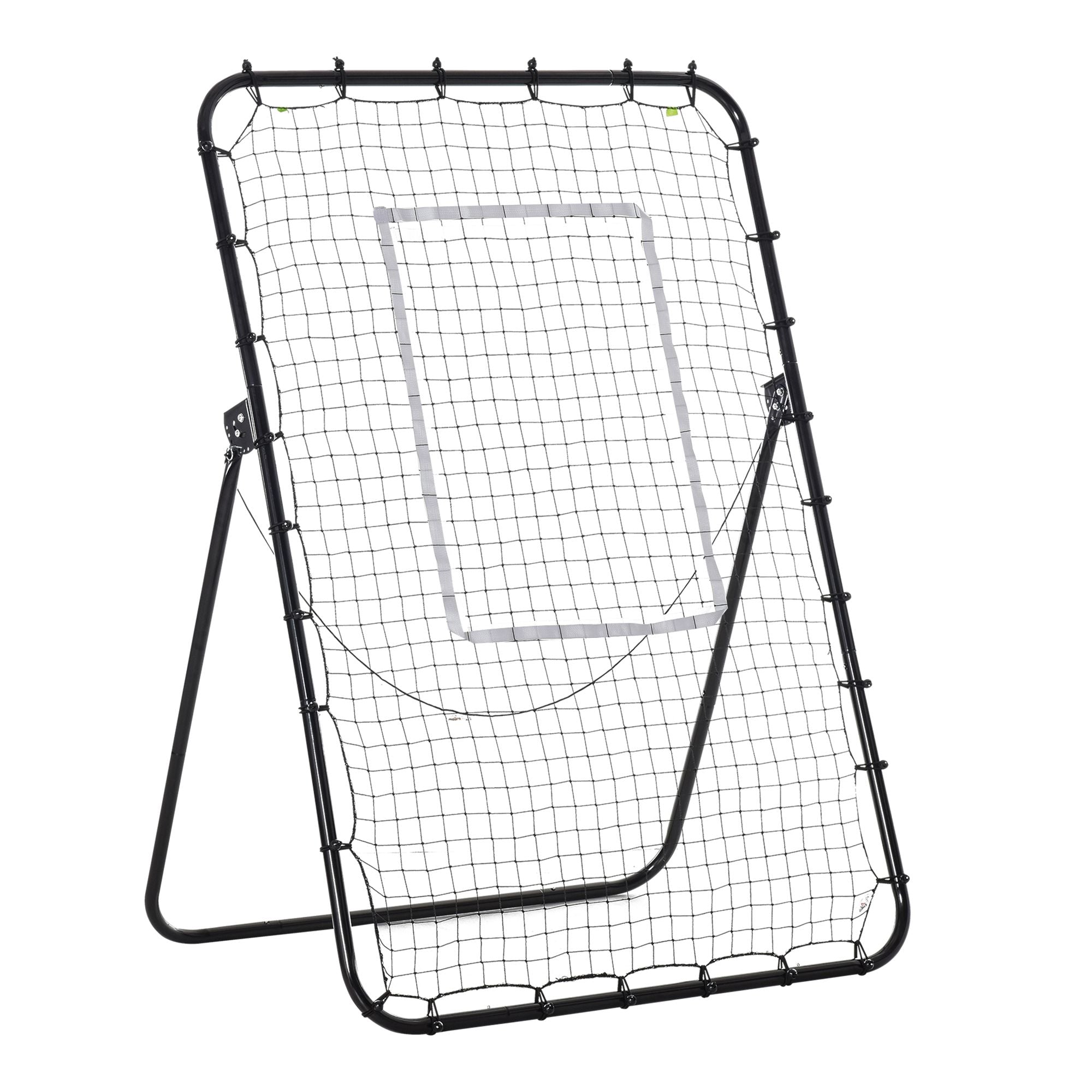 Fußball Rebounder, Faltbare Kickback-Wand, 4 Einstellbare Stufen, Schwarz