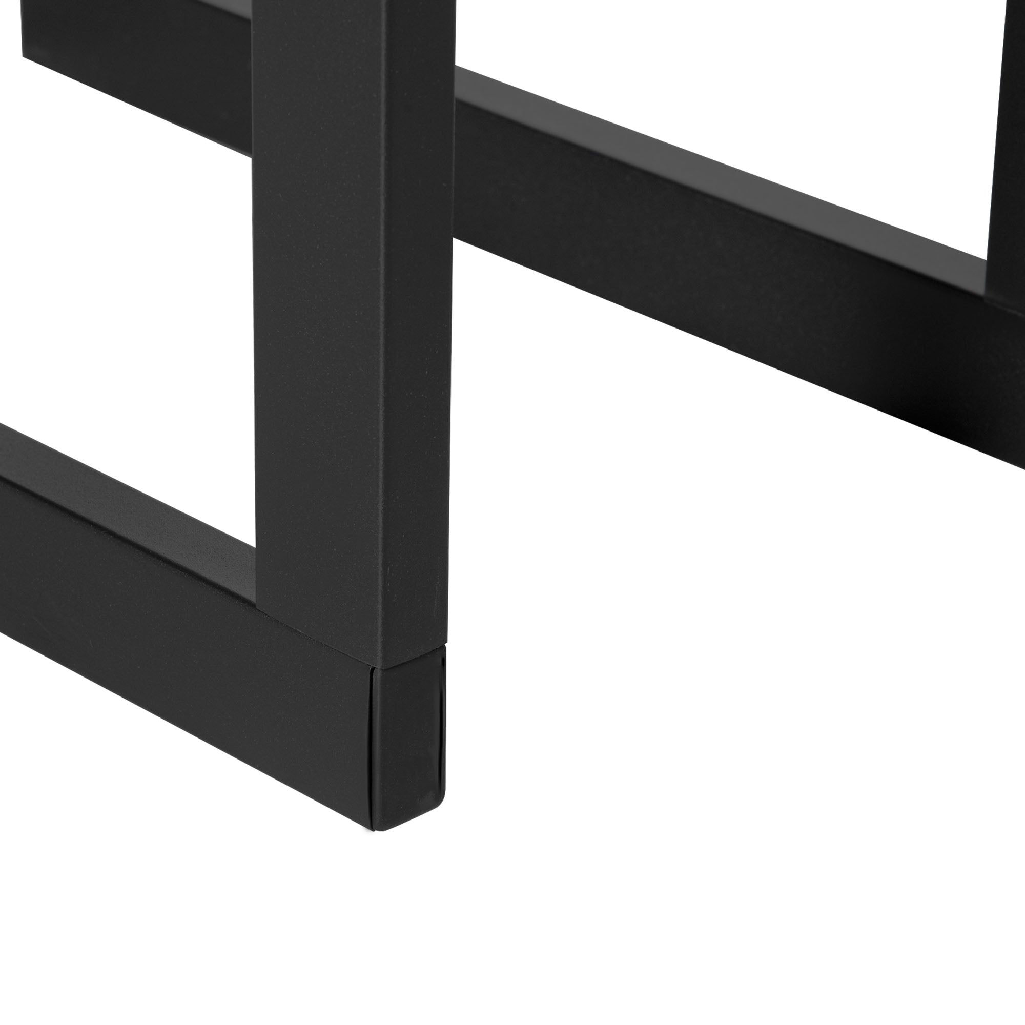 Kaminholzständer, Regal, Halter 100 kg Stahl Schwarz