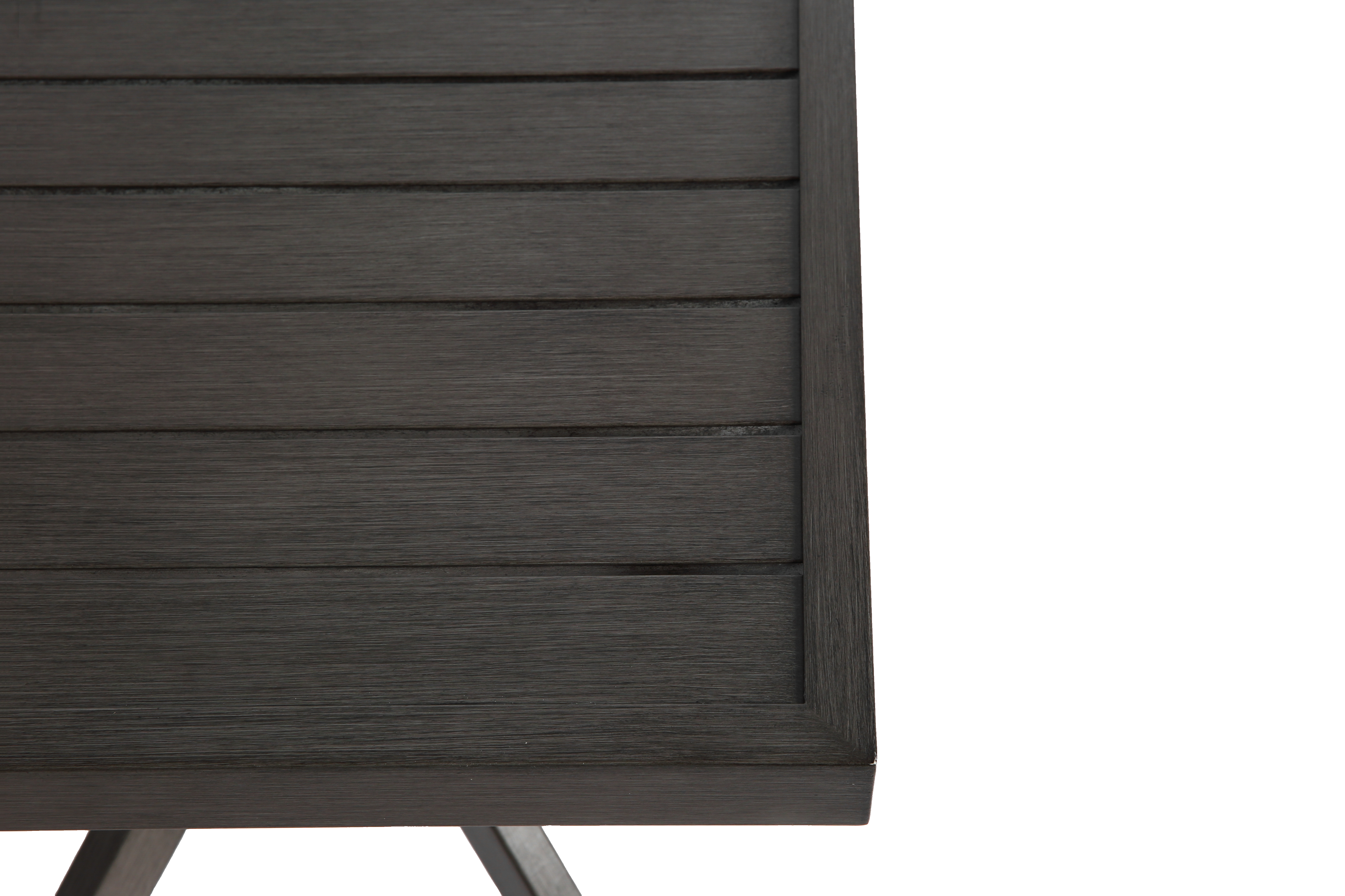 Outdoor Aluminum Square Side Table End Table for Patio, Backyard, Pool, Indoor, Dark Gray