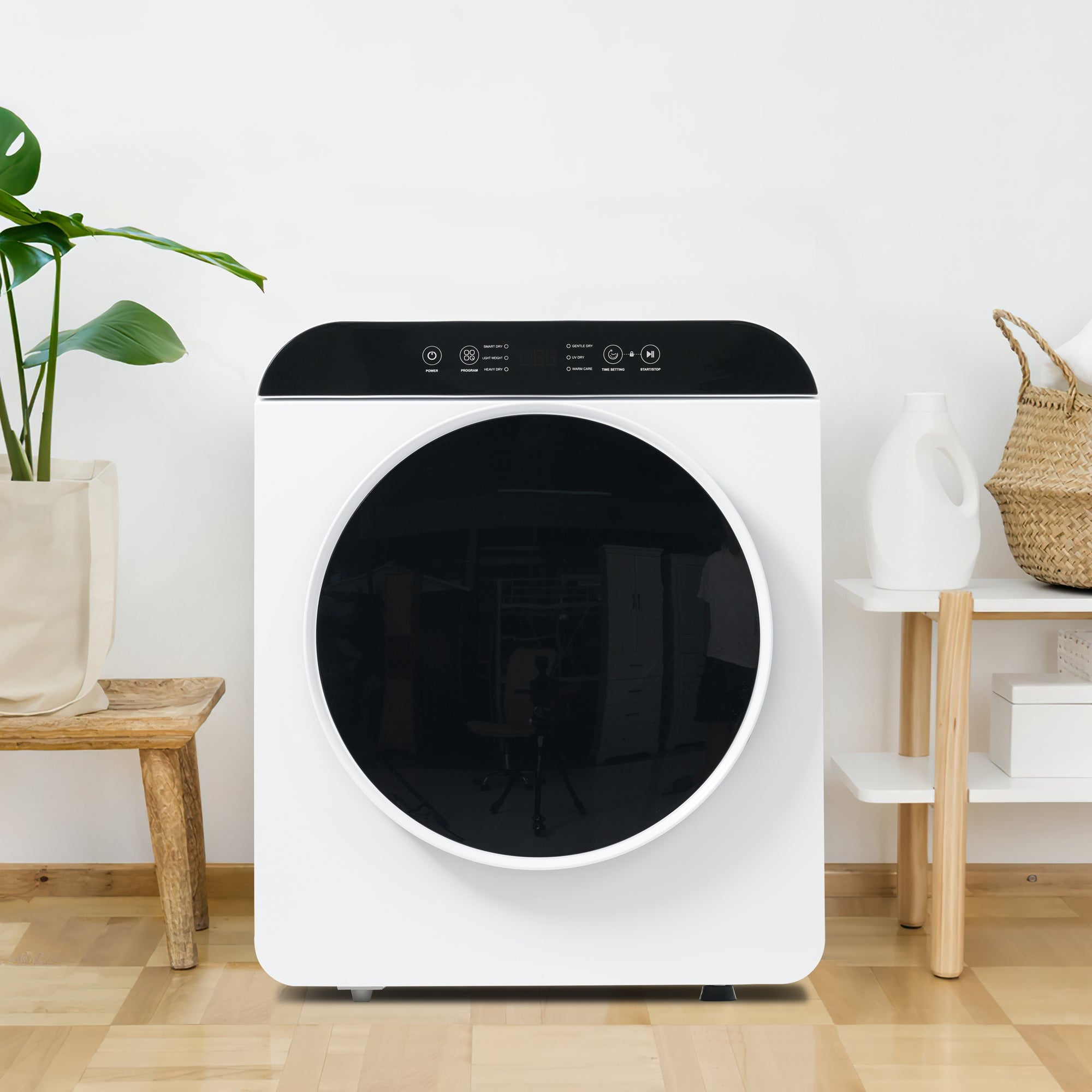 Exhaust Gas Dryer, 3kg Capacity, 6 Programs, UV and High-Temperature Sterilization, Wall-Mountable, White