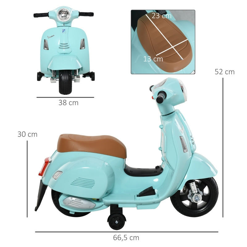Vespa children's scooter, 1.5-3 years, metal, blue-green