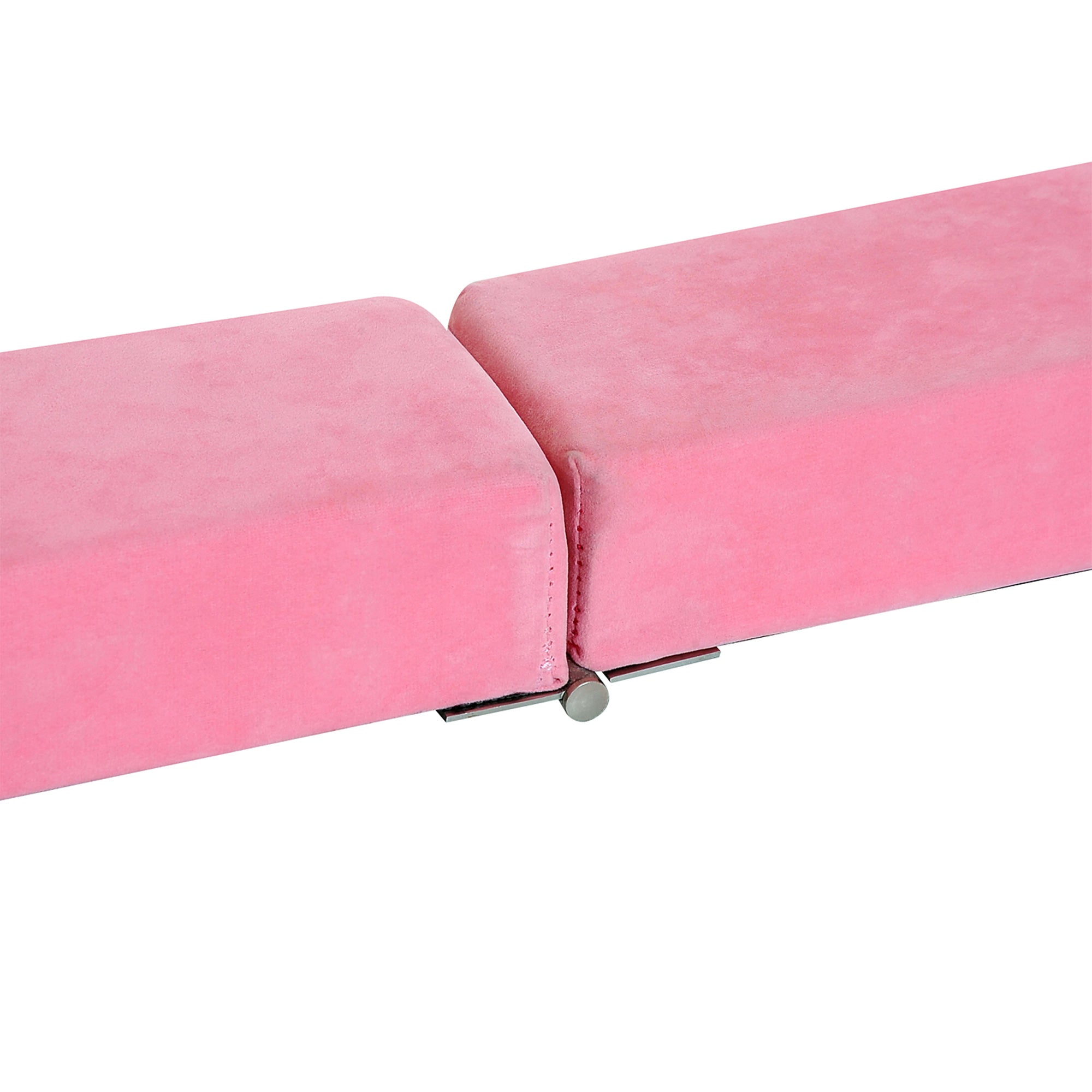 Balance Beam, 210cm Foldable Gymnastics, Indoor & Outdoor, 120 kg, Pink