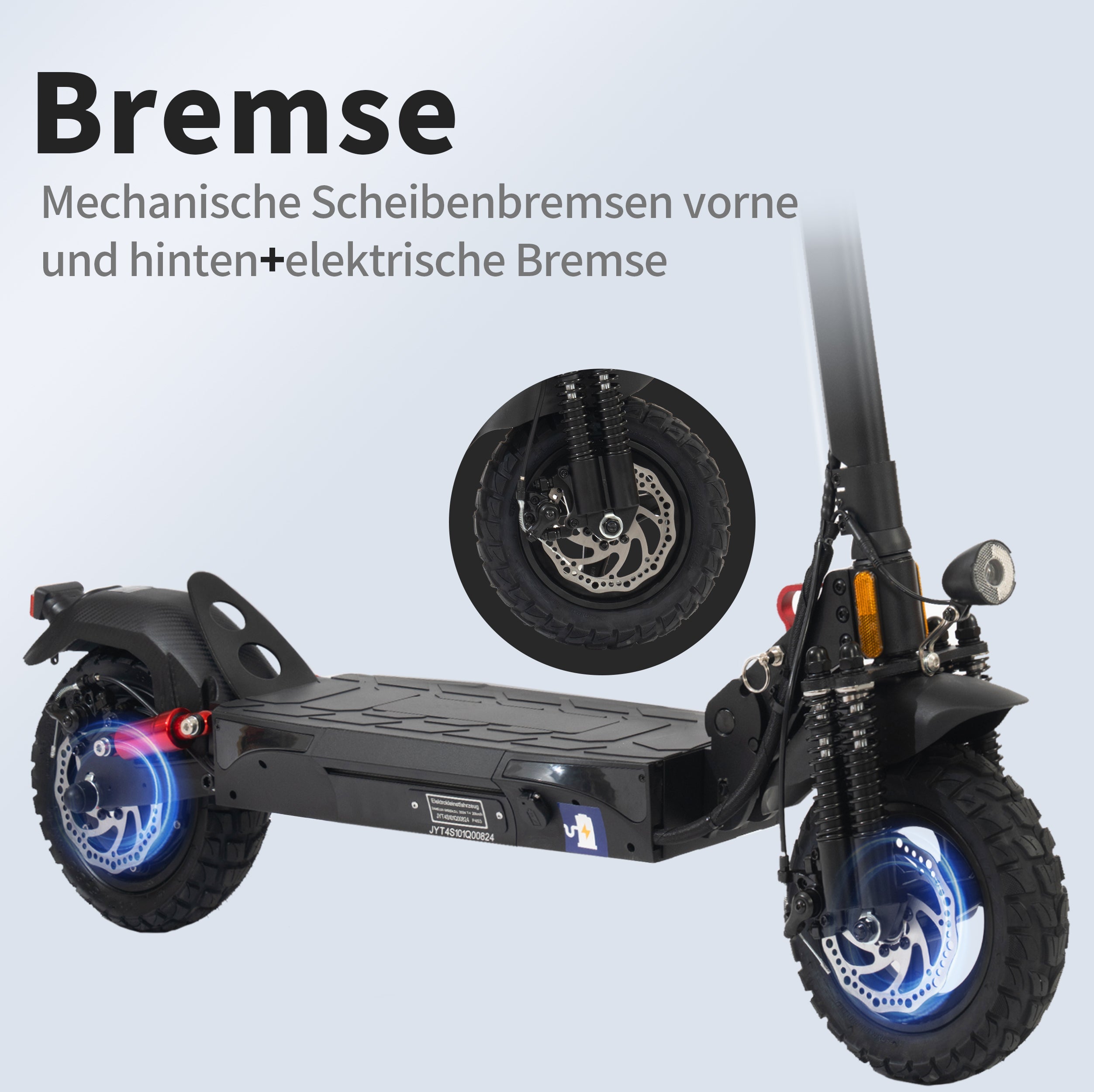 E-Scooter 10-Inch Foldable Road Legal 60km Range 500W Double Shock