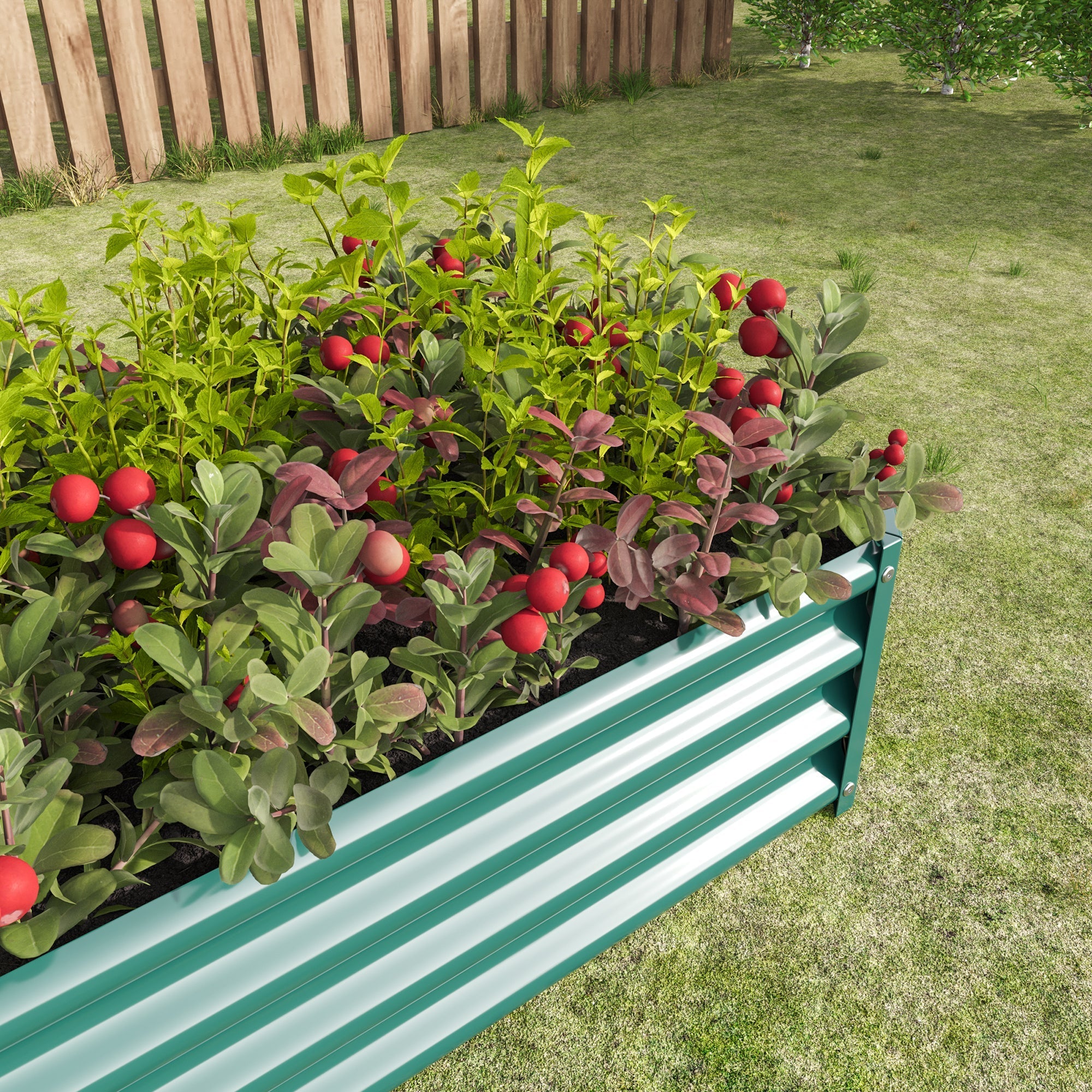 Raised Bed, Robust Metal Plant, Anthracite Steel