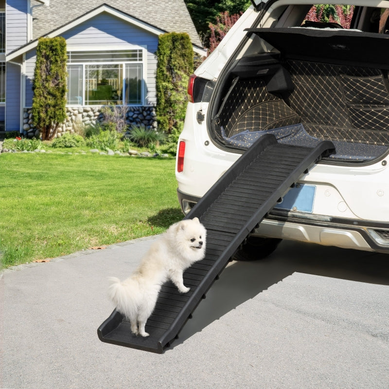 Pet Ramp Foldable Car Ramp for SUVs, Cars - Black
