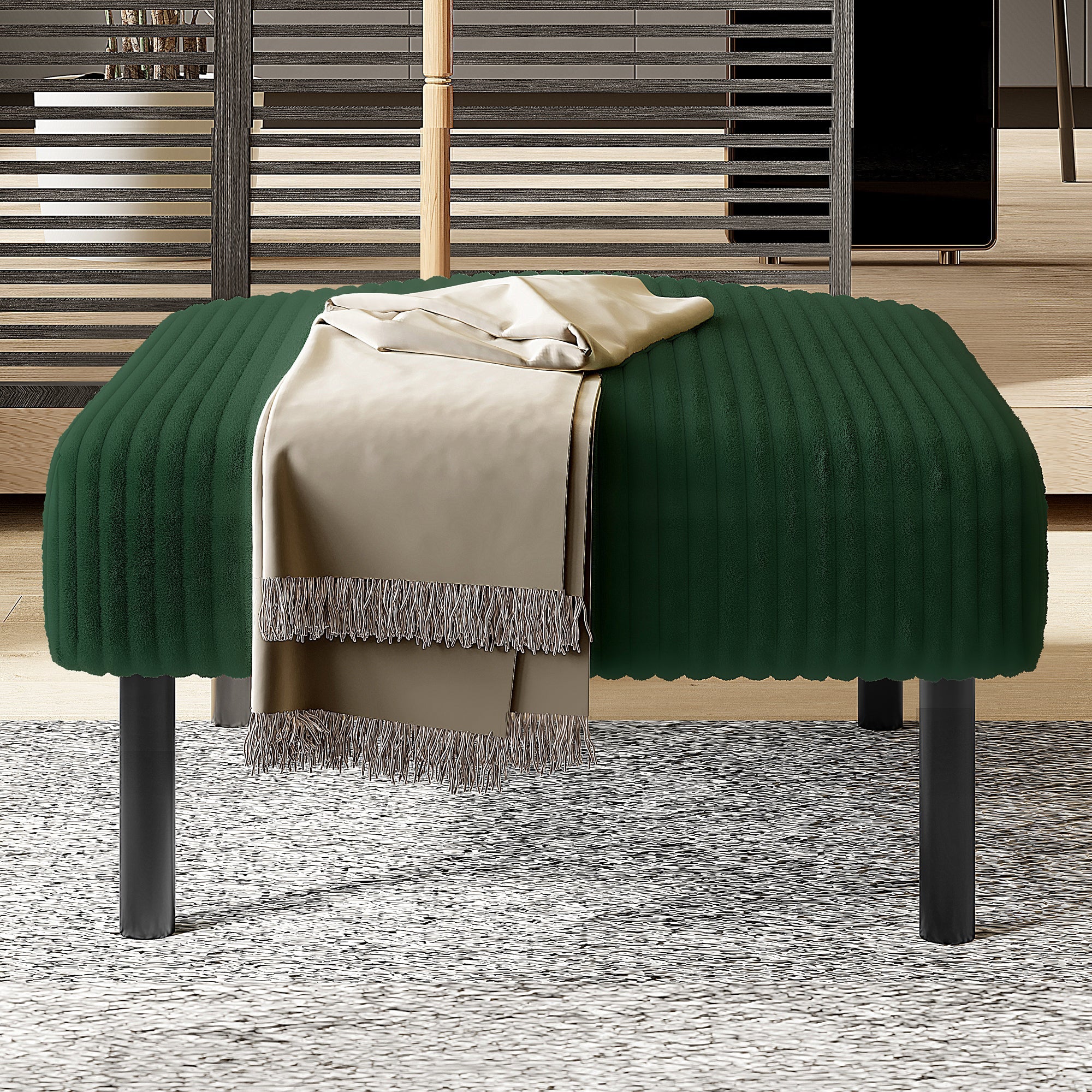 Sofa bed daybed 140x200cm with ambient lighting and remote control