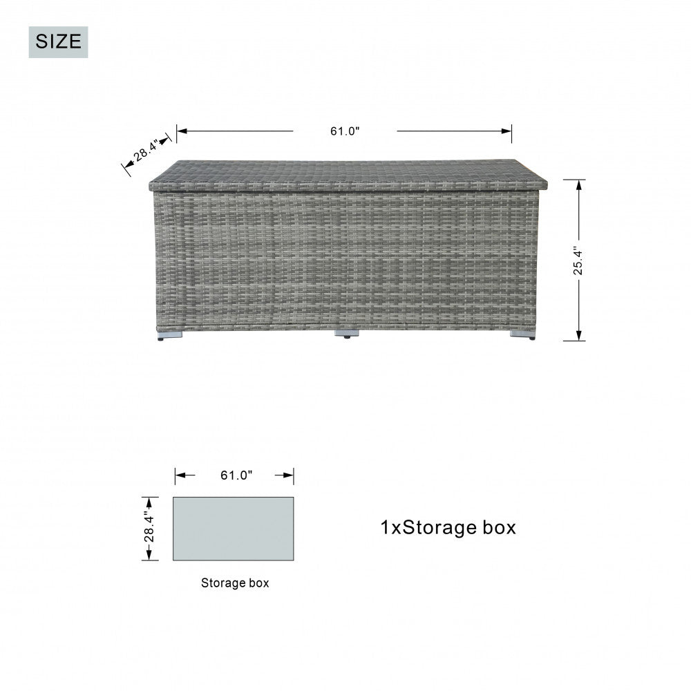 412L Storage Box - Grey - Rathwood Store