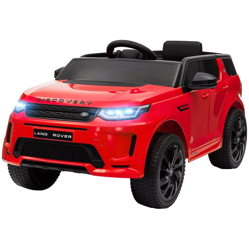 AIYAPLAY Kids' Electric Car, 12V Ride-On with Remote Control, LED Lights, Music, Horn, Red