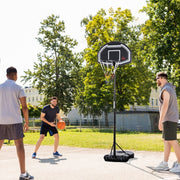 Basketball Hoop for Teenagers, 160-210 cm Height-Adjustable Stand with Wheels, Outdoor