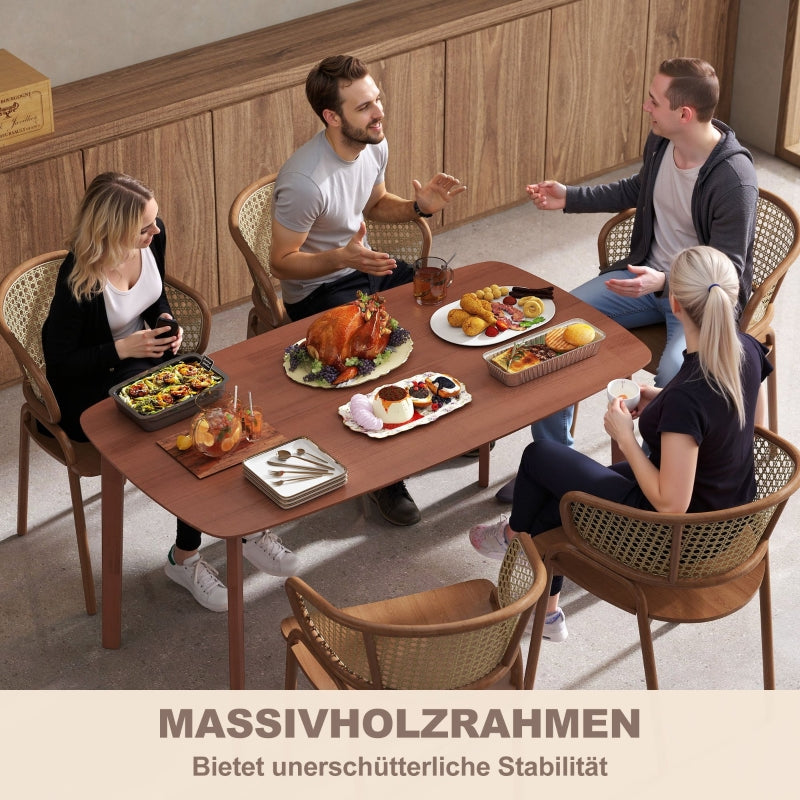 Esstisch, Landhausstil 150 x 80 cm, Holz Braun