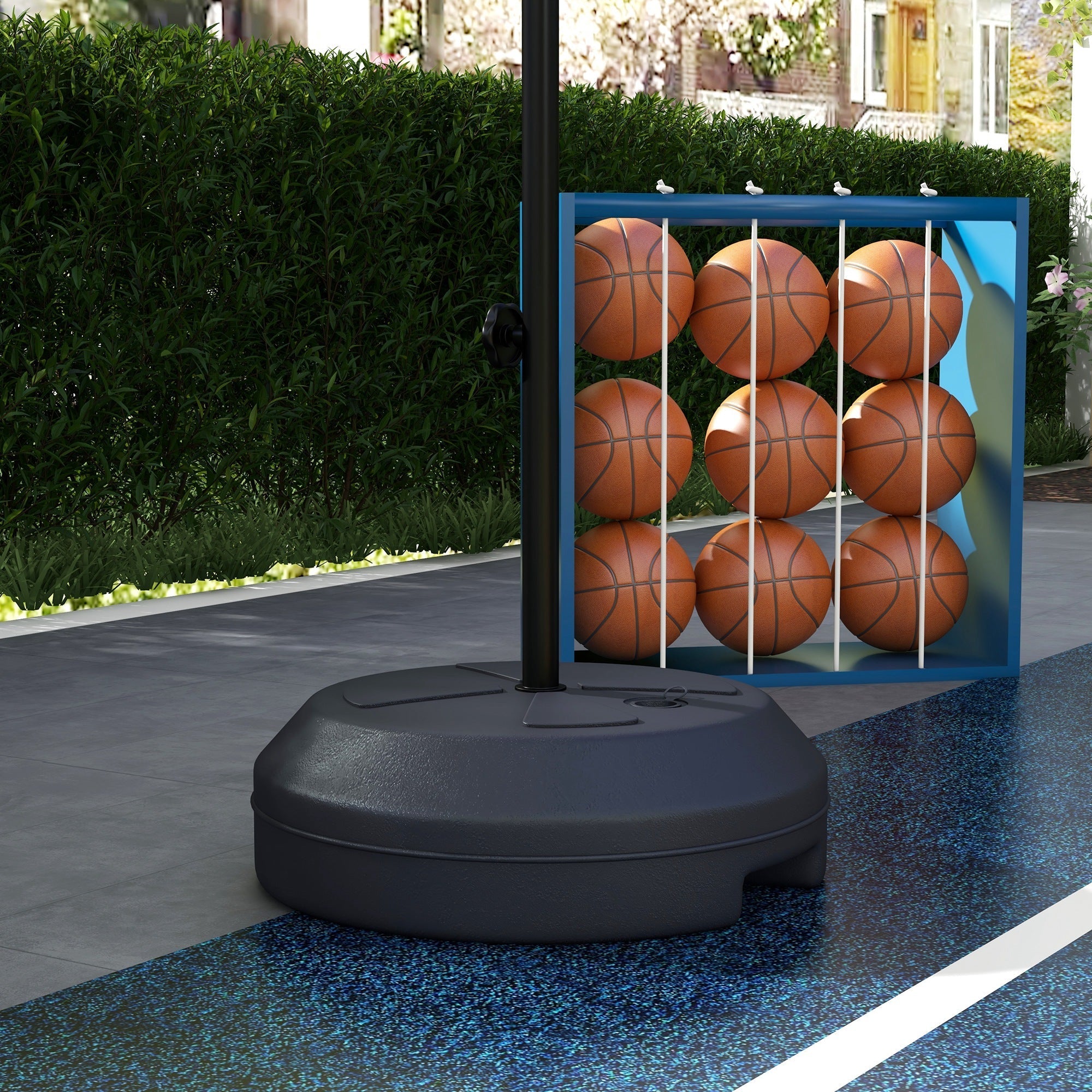 Basketball Hoop, Adjustable Height with Stand & Magnetic Dartboard, Indoor/Outdoor Use