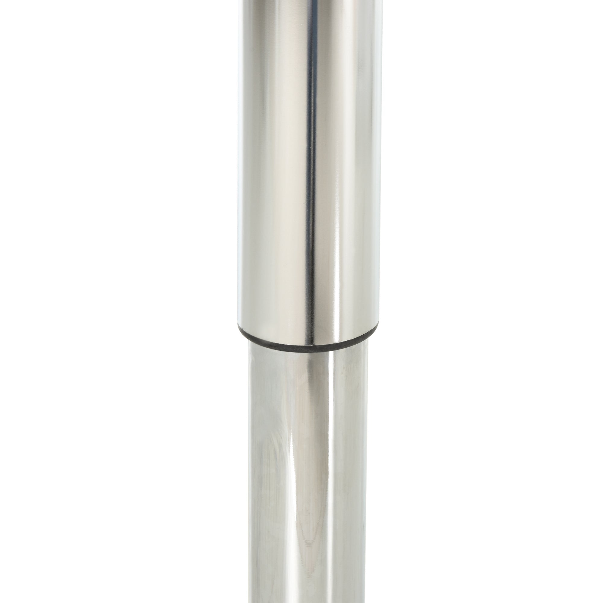 Bistro Table, Height Adjustable Square, Steel White