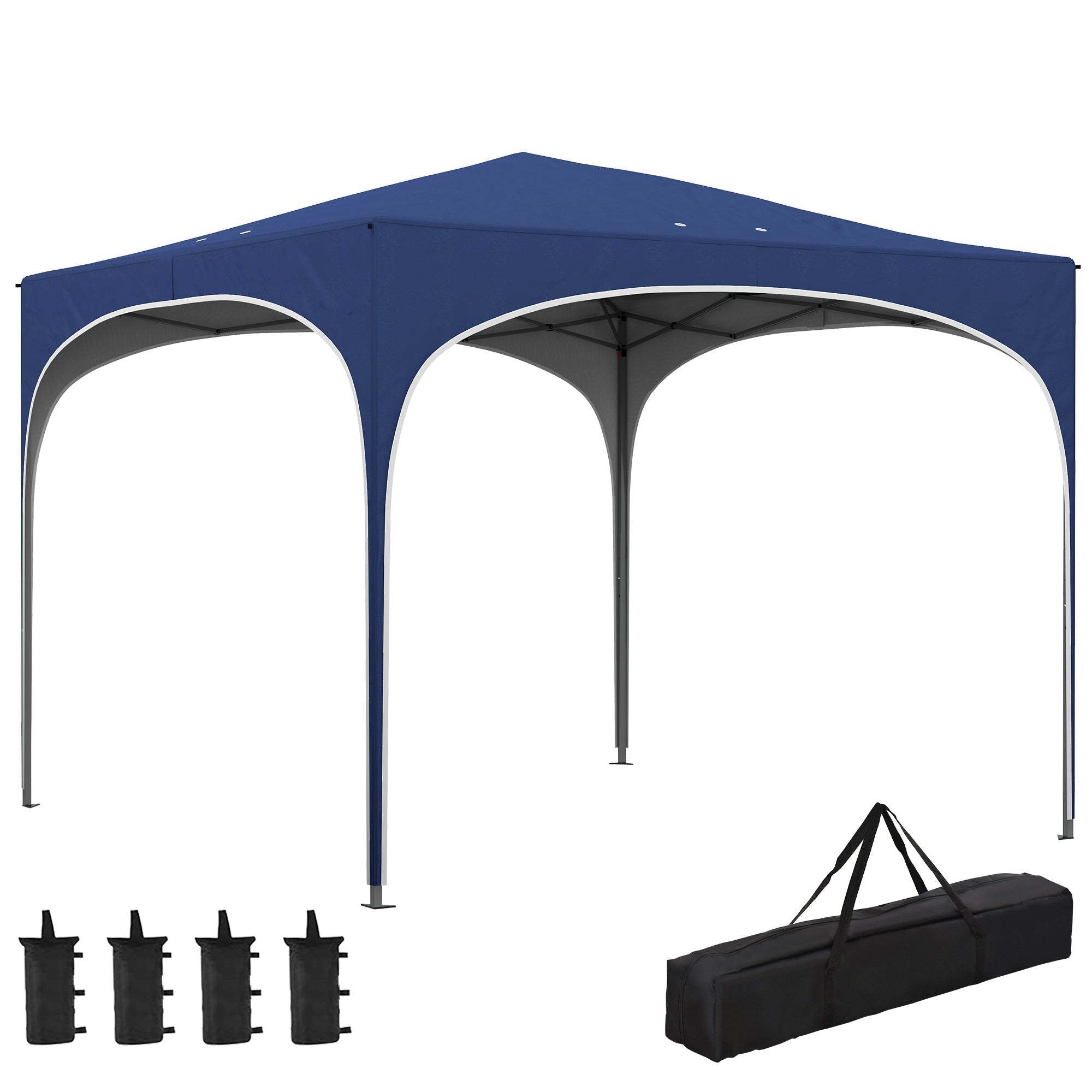 Tragetasche, Sandsack mit Stahlverstärkung, Oxford-Blau