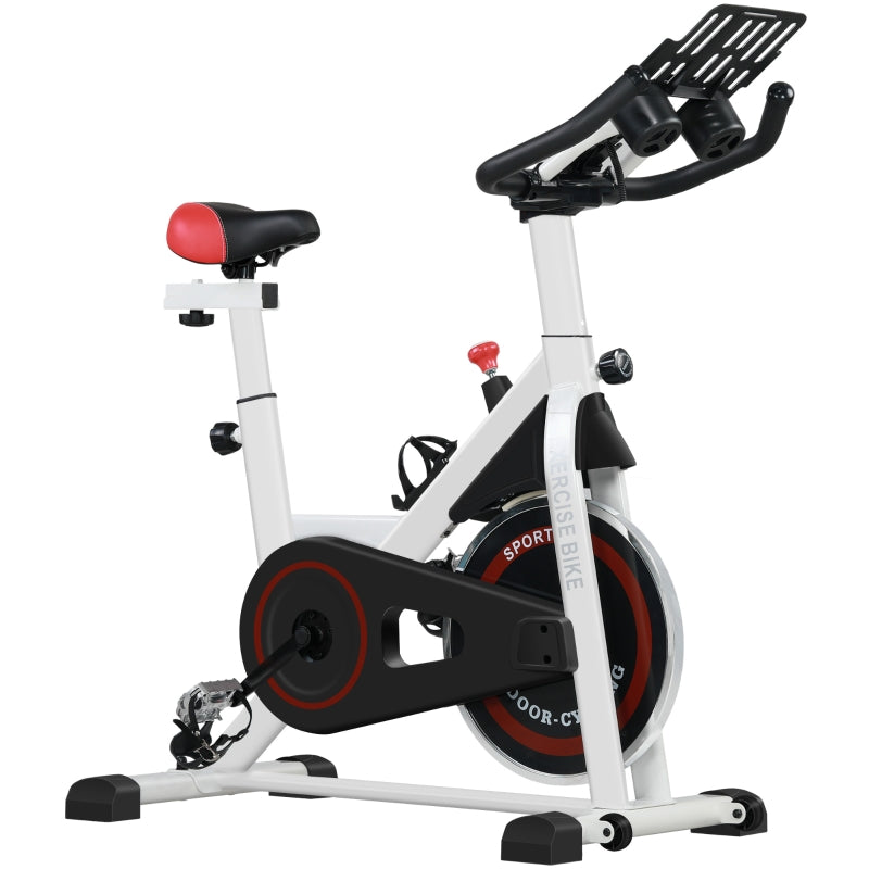 Ergometer, Adjustable Resistance, 120 kg, Steel, White/Black