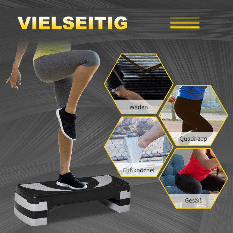 Step Board Aerobic Stepper, höhenverstellbar, Fitness, 80x31 cm