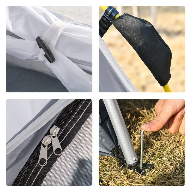 Kuppelzelt, 4 Personen, leicht, wasserdicht, UV 50+