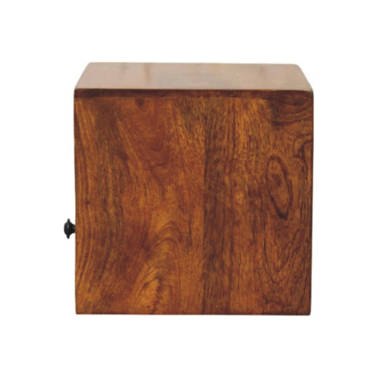 Solis Wall Mounted Nightstand, 1-Drawer, Chestnut Wood