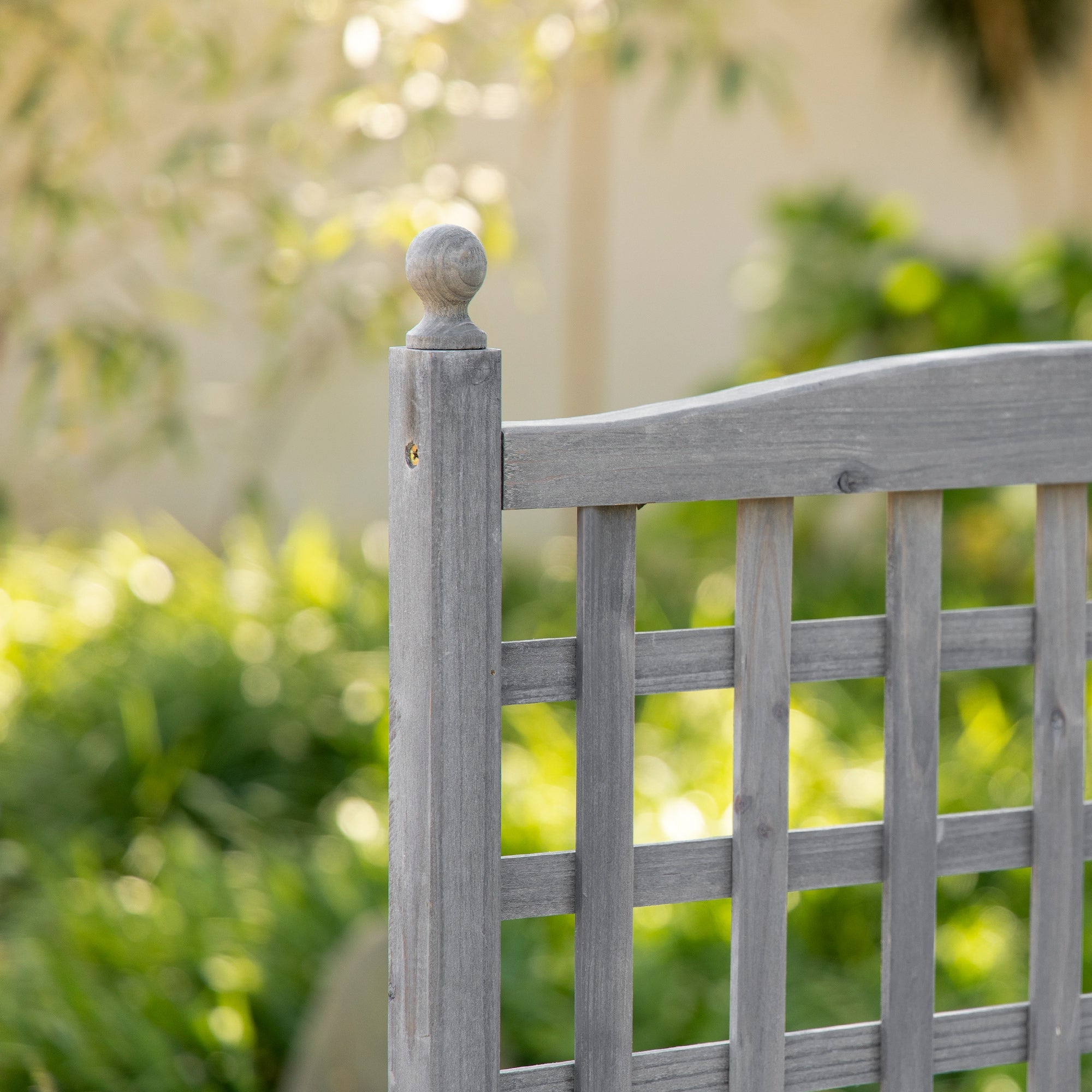 Planter Box with Trellis 64x28x120cm, Wooden Light Grey