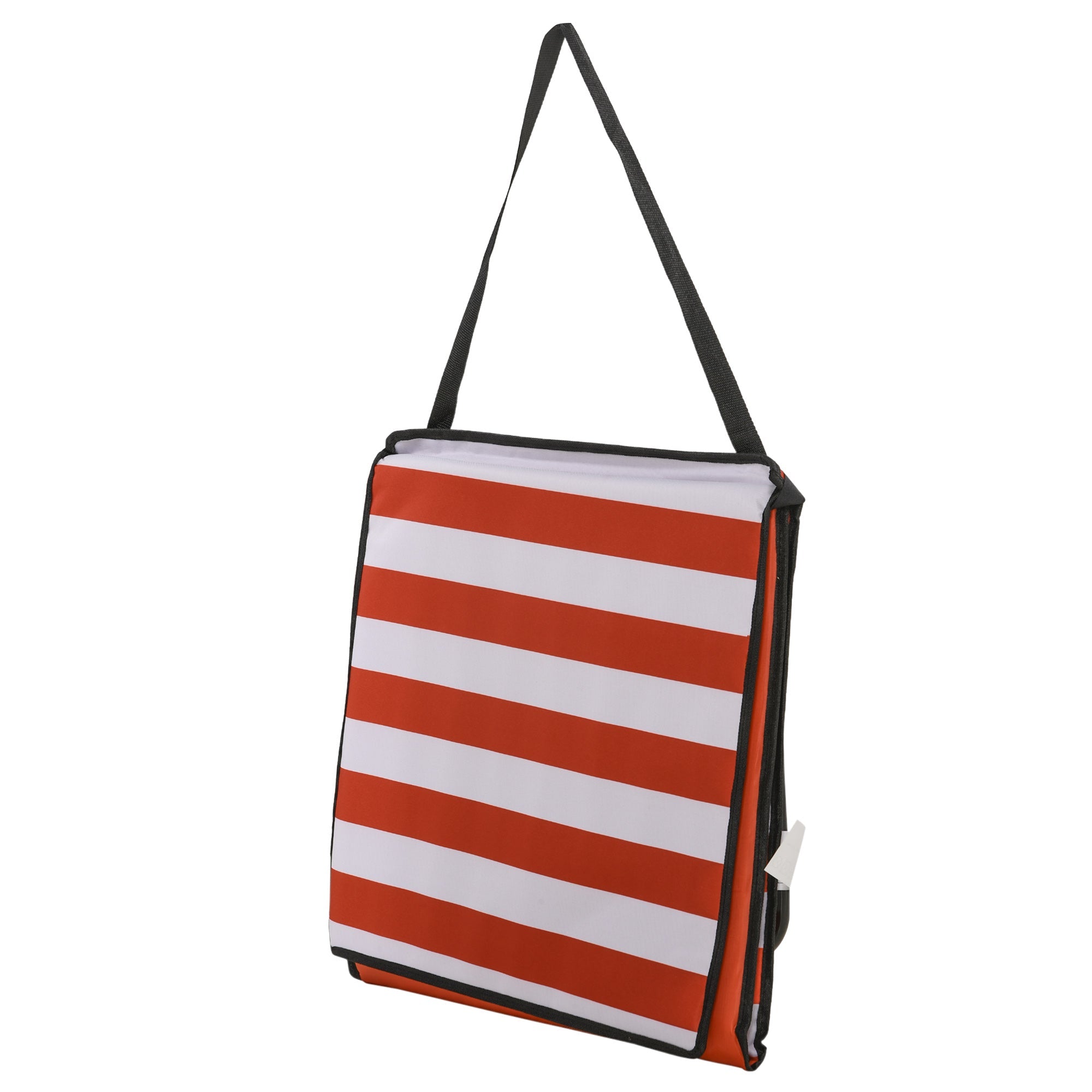 Beach Mats, Set of 2 Foldable Adjustable Sun Loungers with Carrying Bag, Red