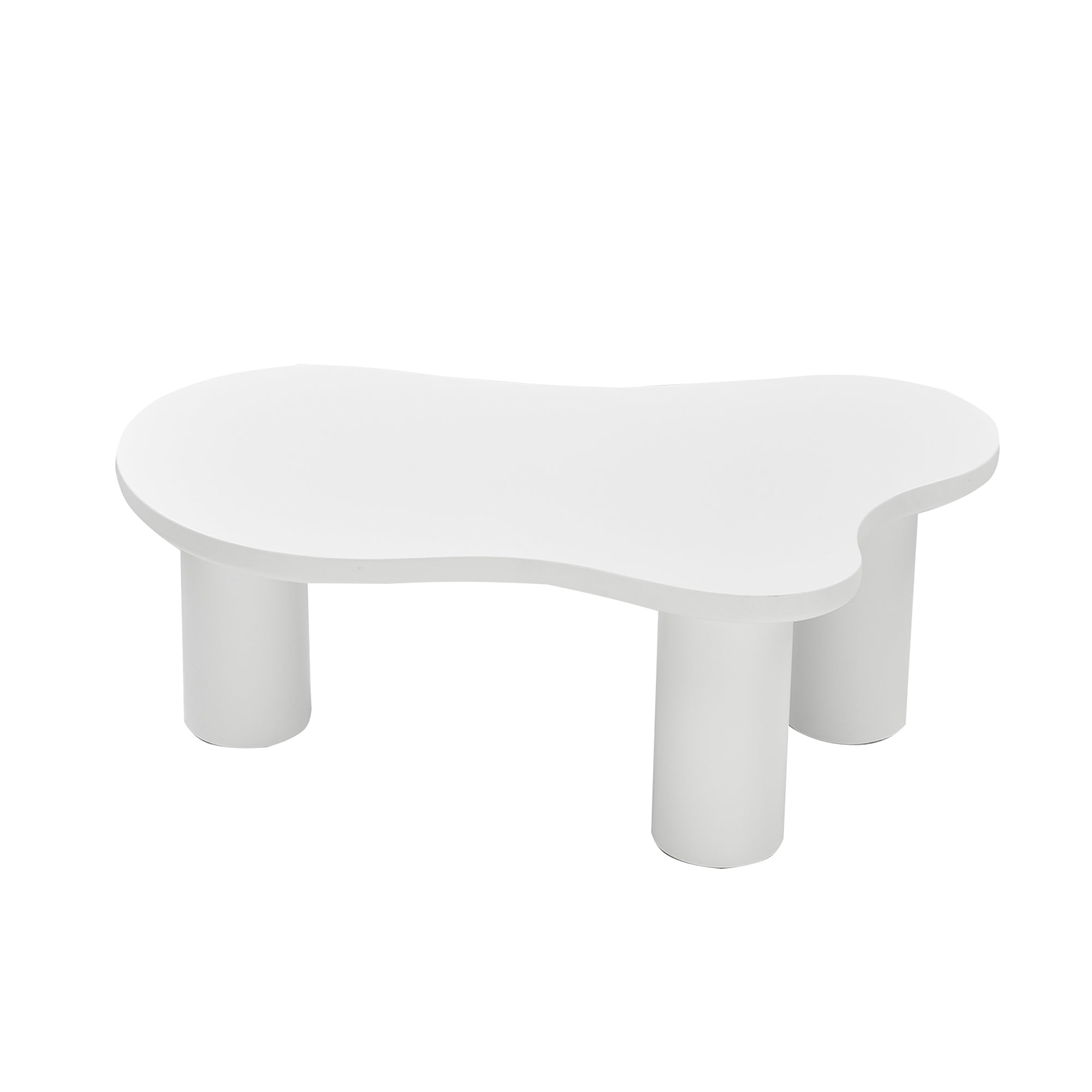 Irregular Cloud Coffee Table MDF Tabletop PVC Legs