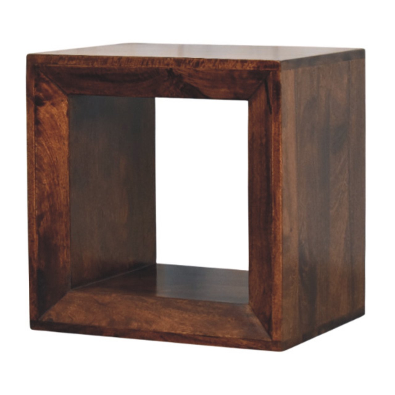 Solis Open Side Table California Walnut