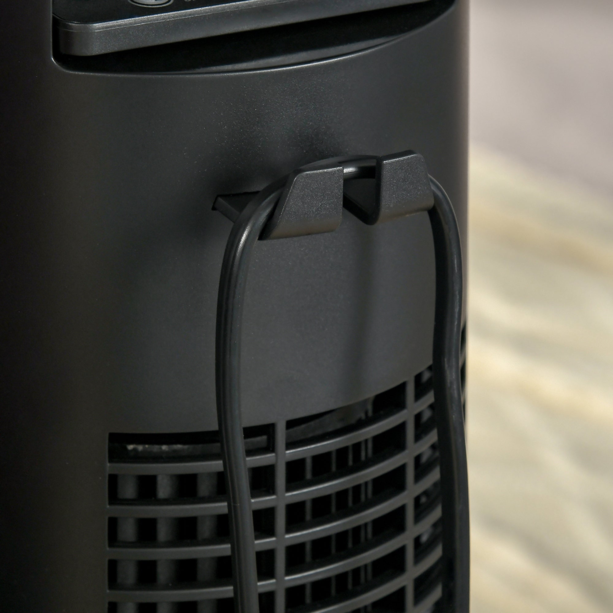 Tower Fan, 45W 70° Oscillation 12H Timer 3 Quiet Speeds, Black
