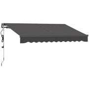 Clamp Awning, Hand Crank, Height Adjustable, UV 30+, Dark Grey