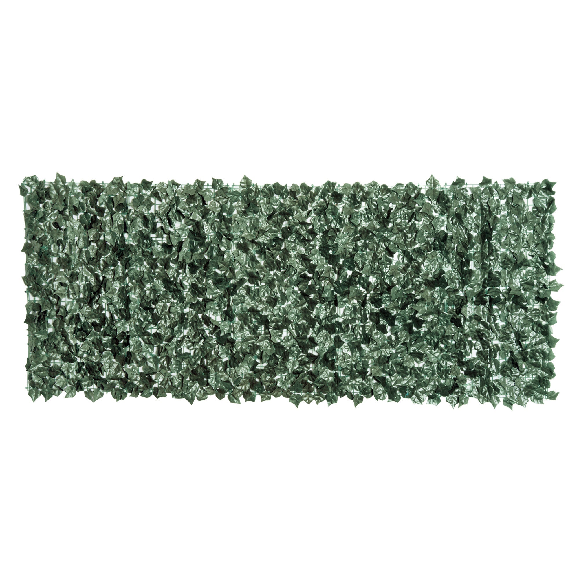Artificial Leaf Hedge Screen Privacy Fence Panel, 2.4M x 1M, Dark Green