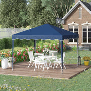 Faltpavillon 3x3m, höhenverstellbar mit Tragetasche, Stahl und Oxford-Blau