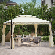 Luxury Pavilion Garden Pavilion 3x4 m, Party Tent Marquee, Cream
