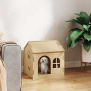 Hund-/Katzenhaus für drinnen, niedliches Design, MDF