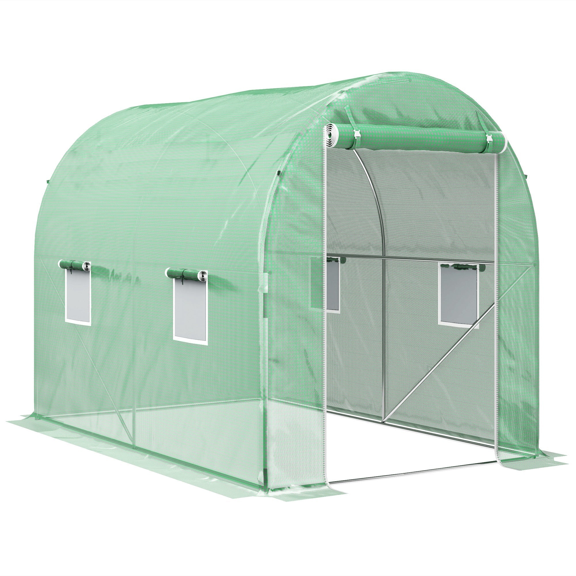 Walk-In Tunnel Greenhouse 300 x 195cm, Green