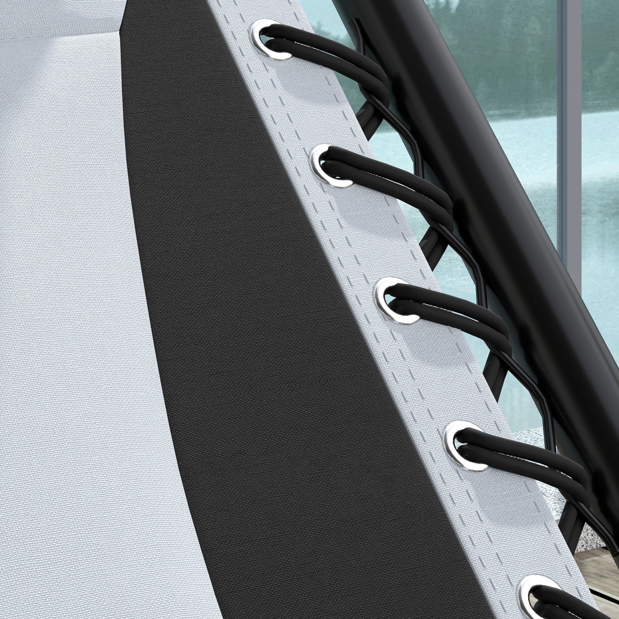 Zero Gravity Lounger Chair Set of 2, Folding Reclining Patio Chair with Shade Cover, Light Grey