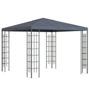 Garden Pavilion 3x3m Stable Party Tent Steel & Polyester Grey